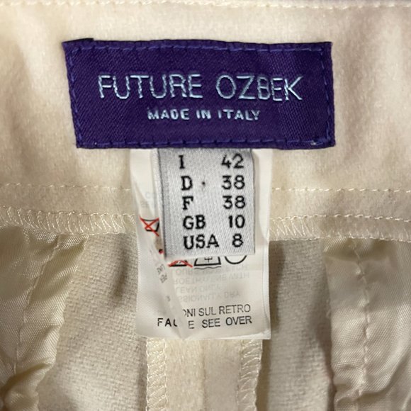 FUTURE OZBEK Wool Straight Leg Pants - Picture 2 of 6